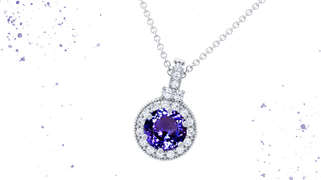 Tanzanite Round Pendant