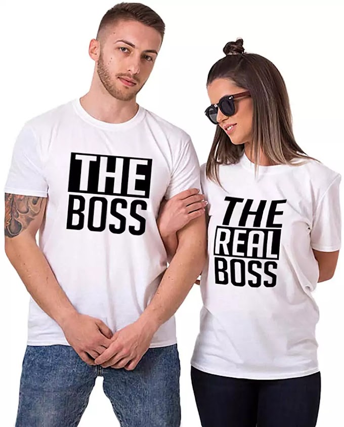 The BOSS & The Real BOSS, Matching Couple T-Shirts