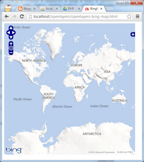 Membuat Aplikasi Web Peta OpenLayers untuk Menampilkan Bing Map