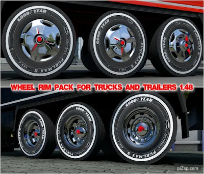 Wheel Rim Pack untuk Truk and Trailer ETS2 1.48.x