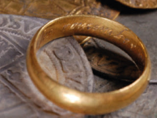 A gold ring found in the Ackworth Hoard