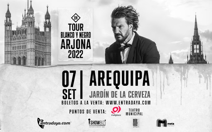 Ricardo Arjona en Arequipa - 07 de Septiembre 2022: PRECIO DE ENTRADAS Y ZONAS