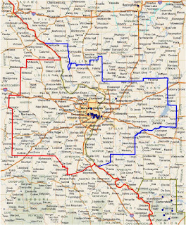 Map of Saint Louis, MO