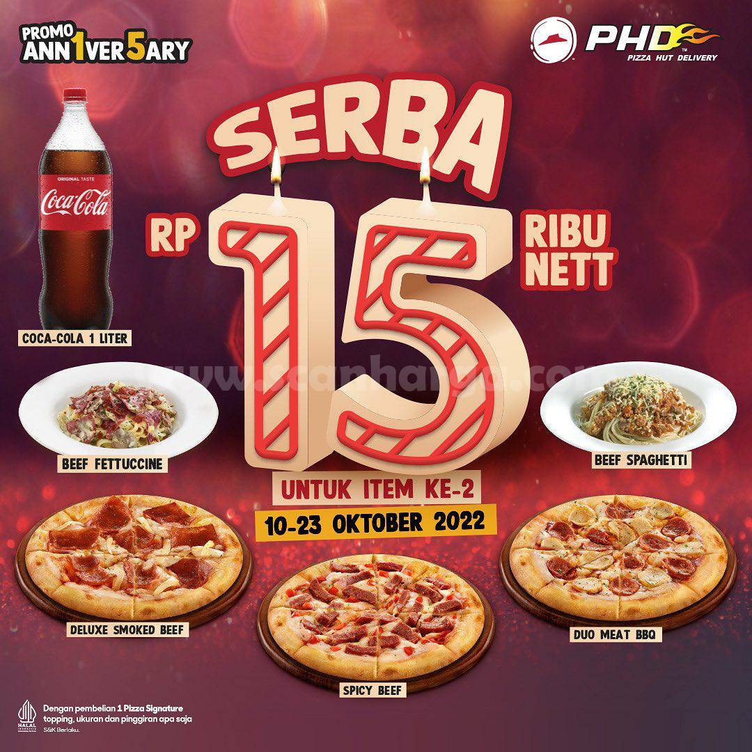 Promo PHD 15th Anniversary Serba Rp15.000*