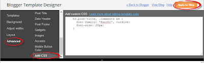 css, blogger template designer
