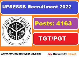 UPSESSB TGT/PGT Recruitment 2022