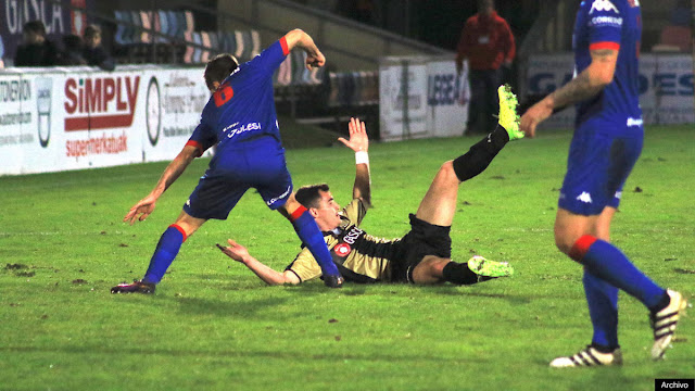 Foto de archivo del partido entre el Barakaldo y el Amorebieta en noviembre de 2017.