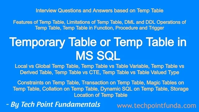 SQL--Temp-Table-Interview-Questions