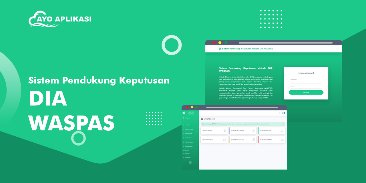 Source Code Aplikasi Sistem Pendukung Keputusan (SPK) Perbandingan Metode DIA Dan WASPAS