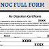 NOC full form in english - No objection Certificate 2022-23