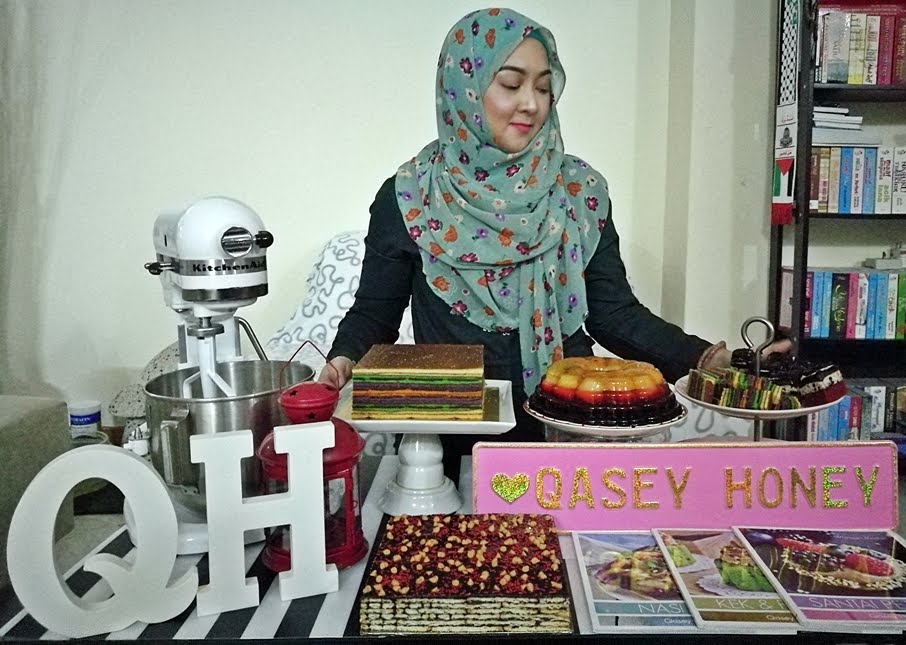 KEK LAPIS PELANGI - QASEY HONEY