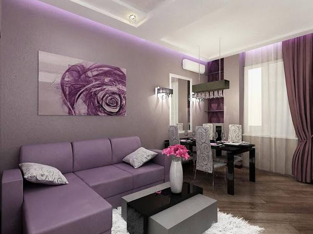 purple and gray living room ideas