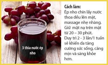 mặt nạ nho chống lão hóa