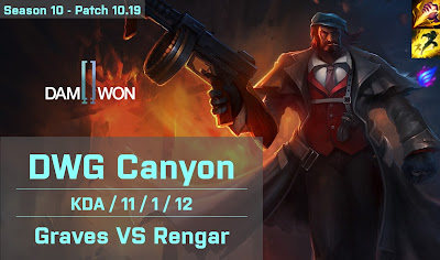 DWG Canyon Graves JG vs Rengar - CN Super Server 10.19