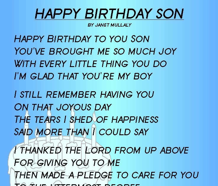 Happy Birthday  Quotes  To My Son  Birthday  Quotes 