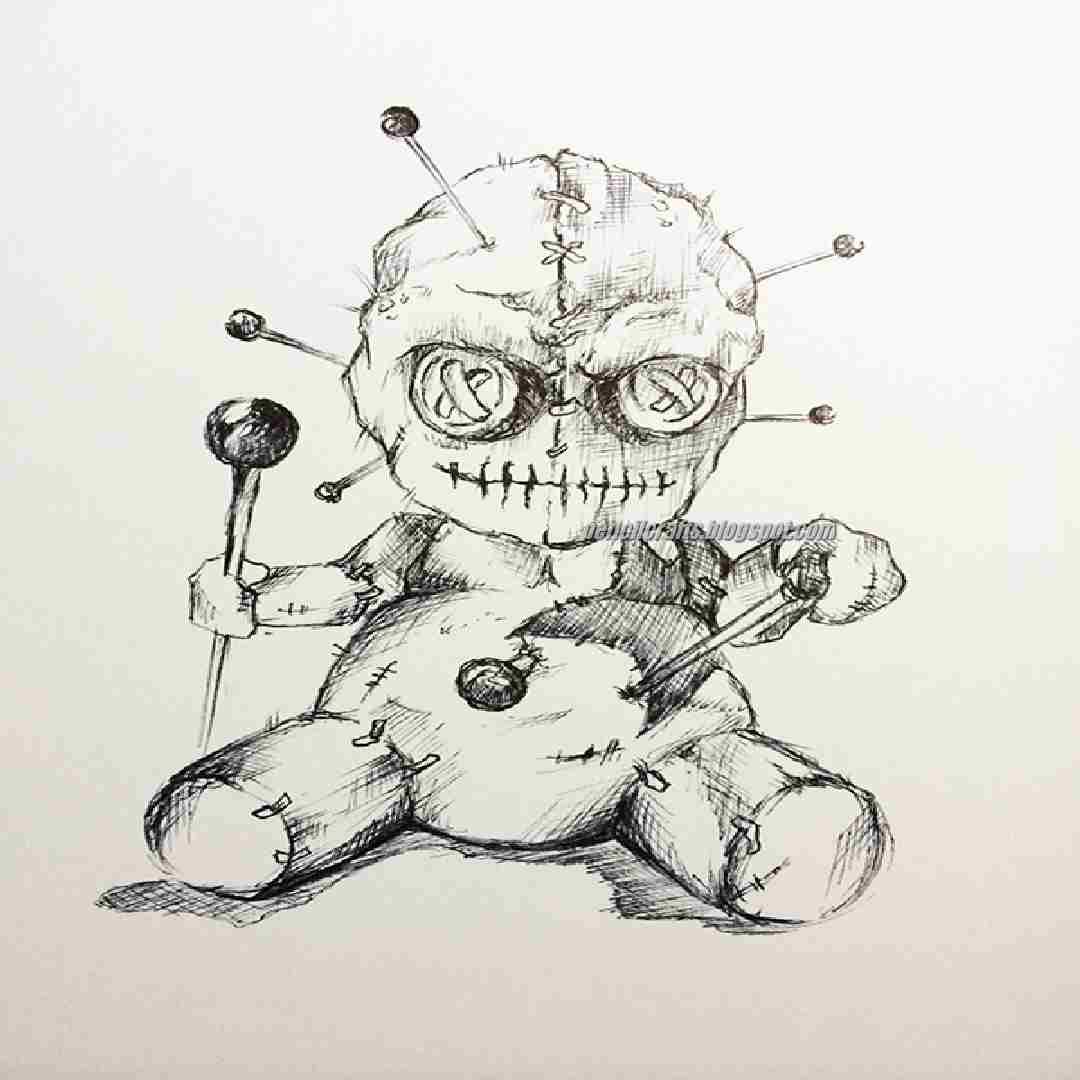 Voodoo Doll Drawings and Sketches