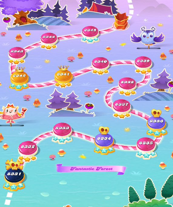 Candy Crush Saga level 8331-8345