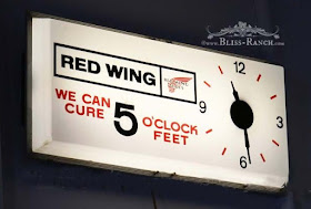 Antique Red Wing Clock