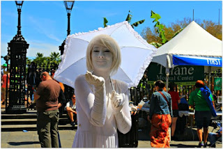 White Lady with Umbrella