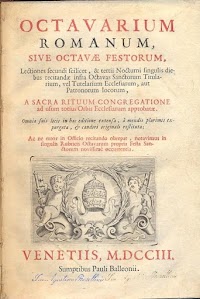 Liturgical and Historical Notes on the Ancient Observance of Octaves