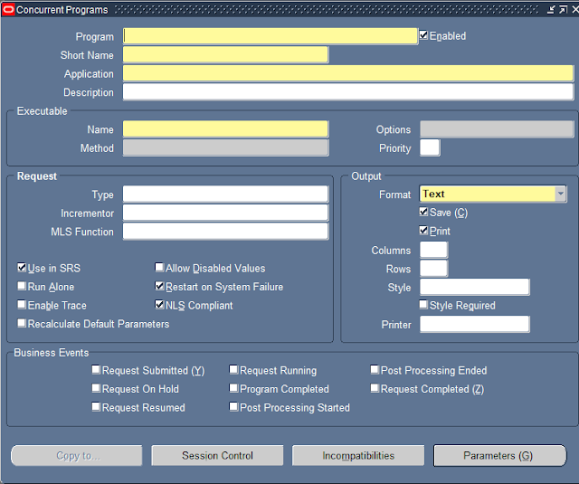 Concurrent Program in oracle apps
