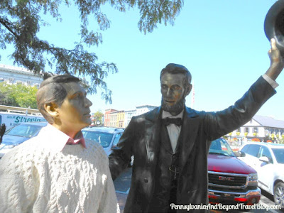 Abe Lincoln Statue in Downtown Gettysburg Pennsylvania 