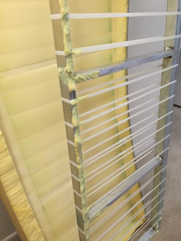 frame removed from old mattress