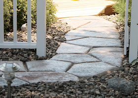 Stone Look Concrete Walkway, Bliss-Ranch.com