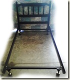 Black headboard and frame Black headboard and frame