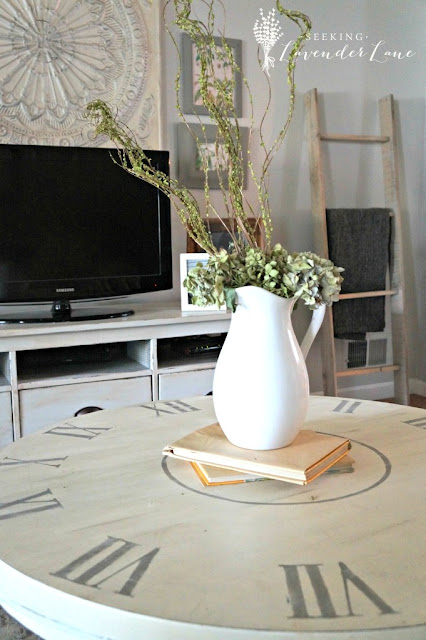 DIY clock coffee table