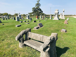Cemetery bench