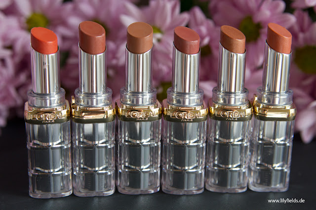 L'Oreal - Color Riche Shine Lippenstifte 'The Naked Tans' 