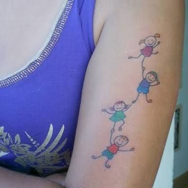 Resultado de imagem para boneco palito tattoo  Tatuagem de boneca, Tatuagem  para filho, Tatuagem boneco de palito