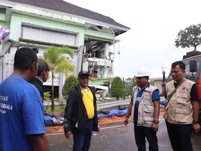 Pemkot Ambon dan BNPB RI Tinjau Lokasi Pergeseran Tanah di Kampus IAIN