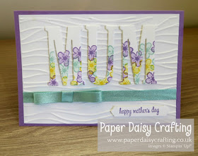 Large letter dies Happy Birthday gorgeous Stampin up