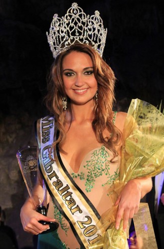 Miss Gibraltar 2012 winner Jessica Baldachino