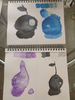 Upper: Blueberry and Cherry by Nathan. Lower: Fig and Cherry by Hannah