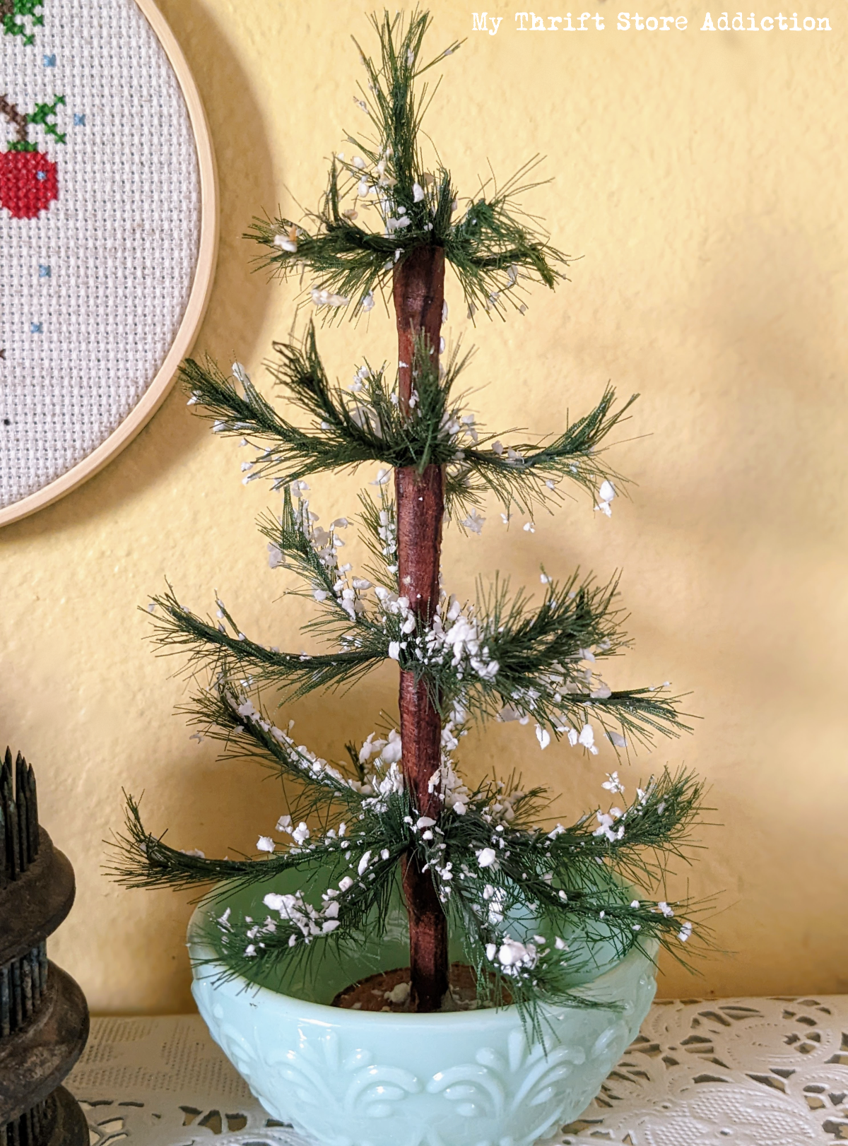 repurposed Christmas tree decor