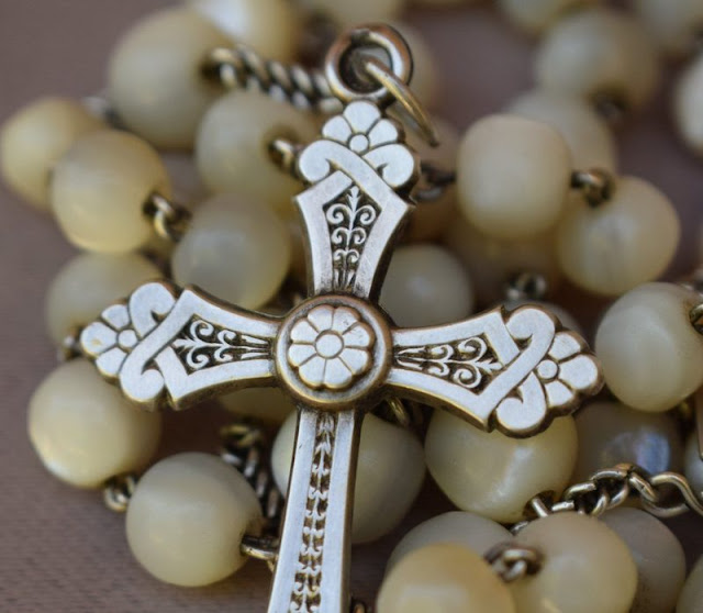 Vintage Sterling Silver Rosary