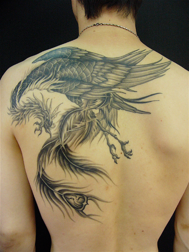Phoenix Tattoo In Japan the phoenix is called Fushicho mean Undead Bird