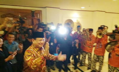 Capres Prabowo Subianto Hadiri Acara Silaturahmi Kebangsaan Di Hotel Sahid, Jakarta