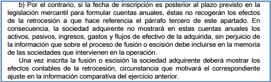 Extracto del apartado 2.2 de la NRV 19ª PGC