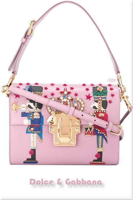 ♦Dolce & Gabbana pink bejeweled Lucia shoulder bag #dolcegabbana #bags #pink #pantone #brilliantluxury