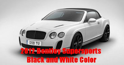 2012 Bentley Supersports Black and White Color