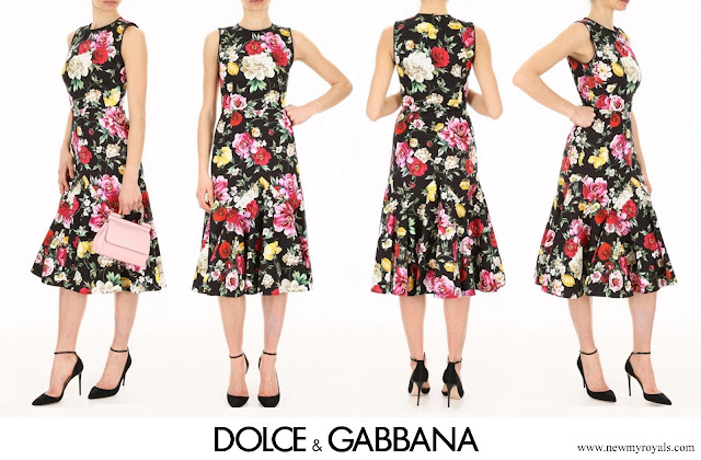 Princess Sophie wore Dolce&Gabbana Floral Peony Cotton Dress
