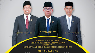 Pimpinan dan Anggota beserta Kesekretariatan Mengucapkan Selamat Atas Pelantikan PAW Wakil Ketua dan Dua Anggota DPRD Kabupaten Lombok Timur