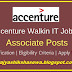 Accenture Solutions Pvt Ltd Bangalore Associate Posts Recruiment 2019