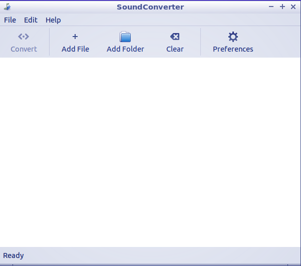 SoundConverter main panel