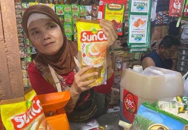 Pedagang Pasar Tradisional Palembang Belum Jual Minyak Goreng Subsidi