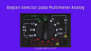 Bagian Selector pada Multimeter Analog